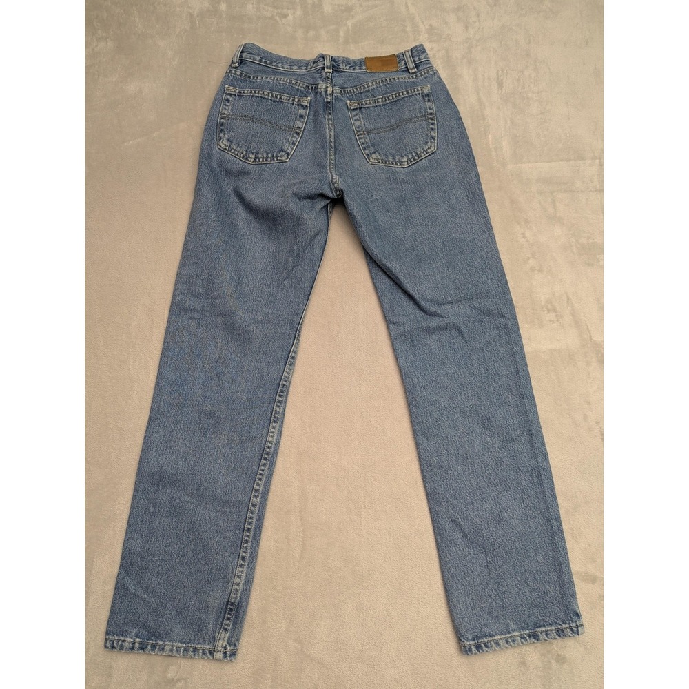 Vintage Tommy Hilfiger Jeans Juniors 5 Blue High‎ Rise Straight 100% Cotton Y2K - Picture 12 of 14